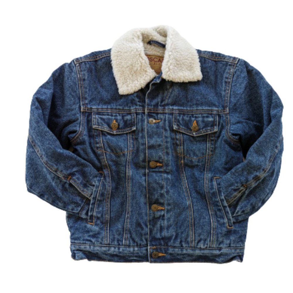 GIRLS Thick Denim Jacket Sherpa Lined, Oscar Jeans Brand,Brand New